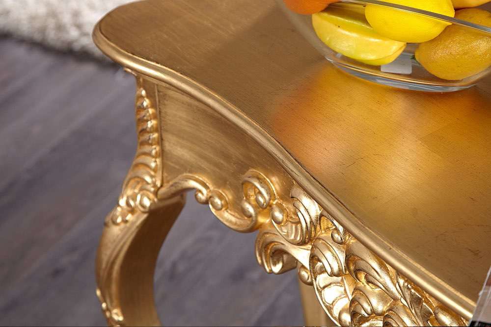 Luxusní toaletní stolek Veneto zlatý 