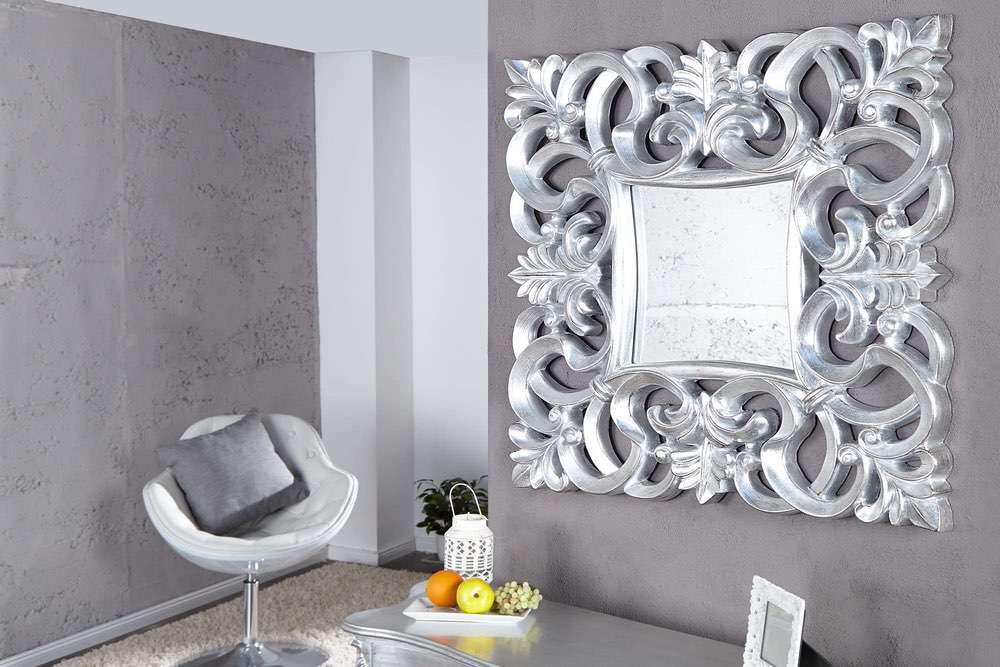 Zrcadlo Veneto stříbrné Antik 75cm 