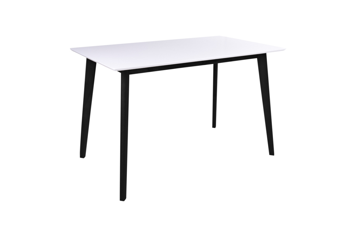 Designový jídelní stůl Carmen, černý / bílý - II. třída