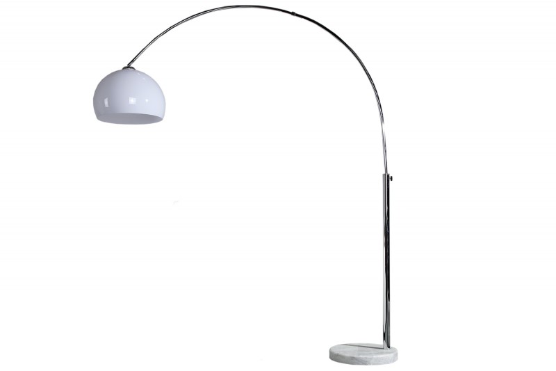Designová stojanová lampa Arch bílá 