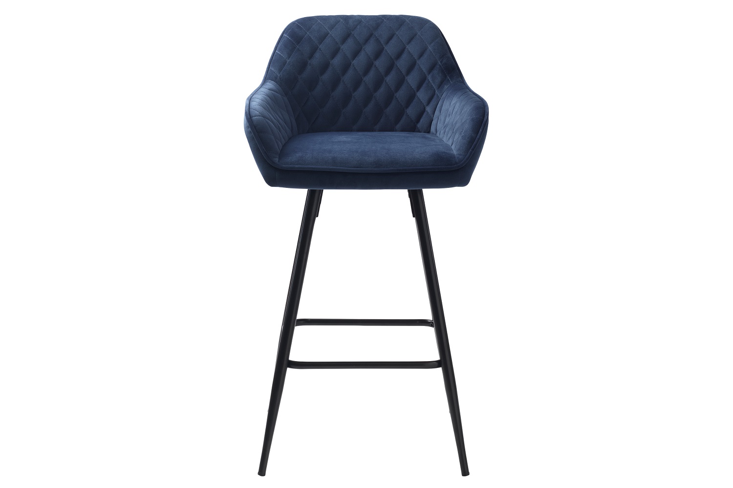 Designová barová židle Dana modrý samet