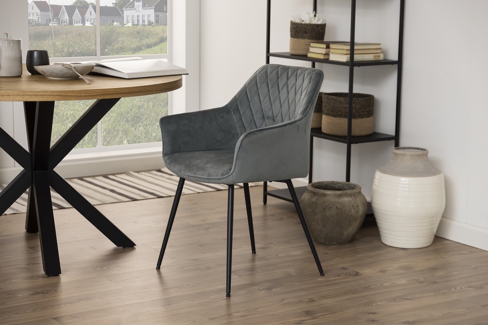 Designová jídelní židle Danessa tmavě šedá - Skladem (RP)