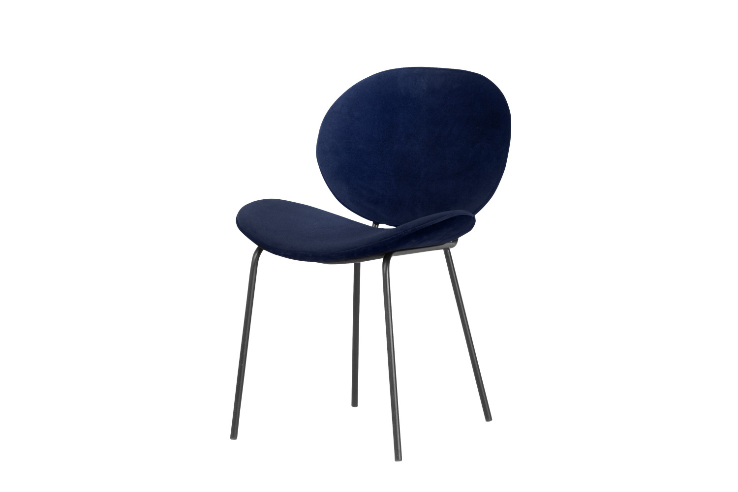 Designová židle Wilson modrý samet