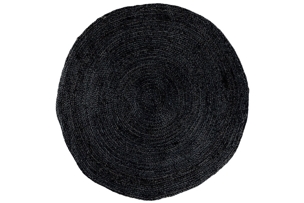 Designový kulatý koberec Kaitlin 180 cm tmavě šedý