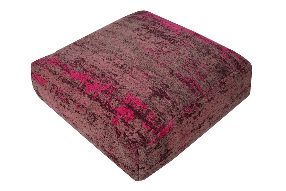 Designový podlahový polštář Rowan 70 cm červeno-růžový - otevřené balení