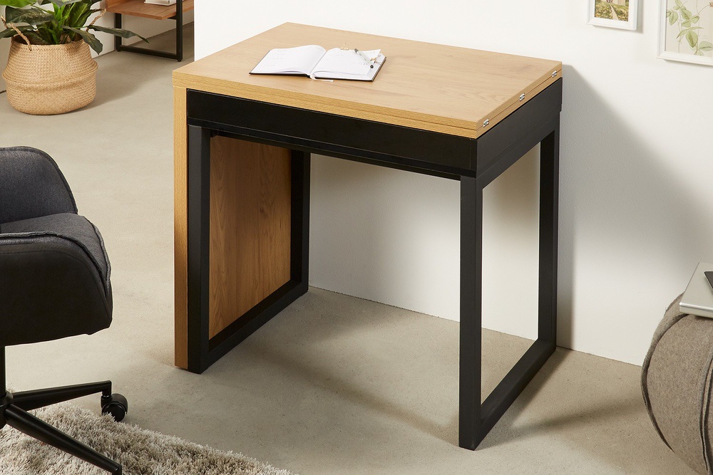 Designový psací stůl Nansen 80-160 cm imitace dub