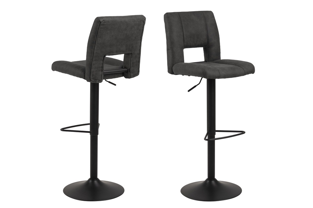 Designová barová židle Almonzo antracitová