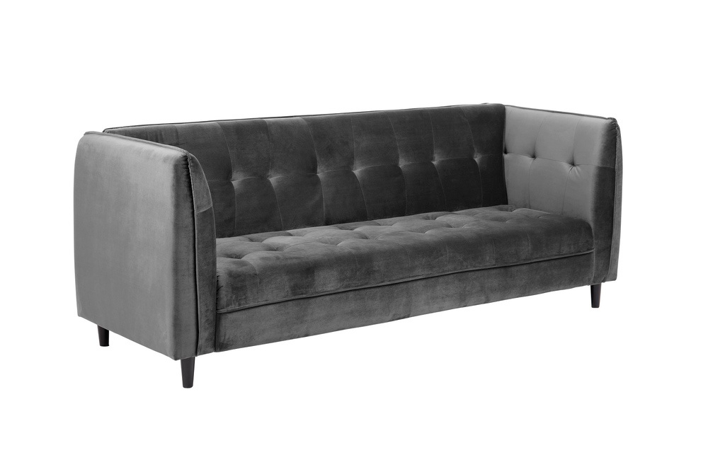 Designová rozkládací sedačka Alwyn 235 cm tmavě šedá
