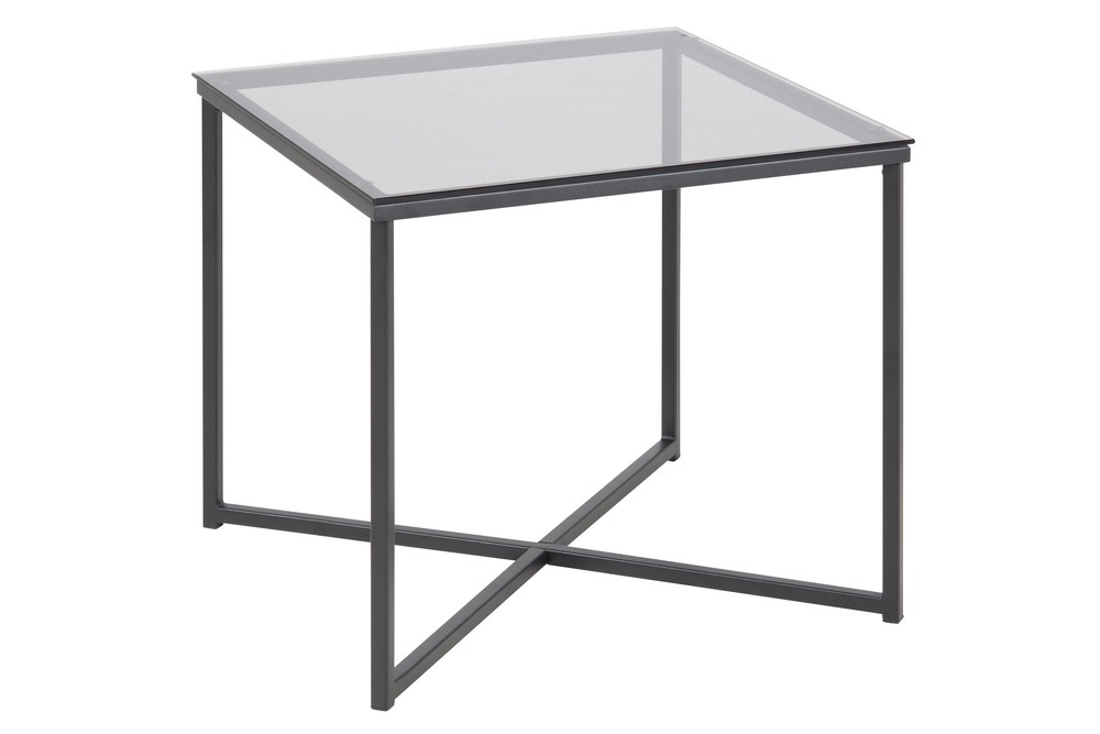 Designový konferenční stolek Aimilios kouřová / černá