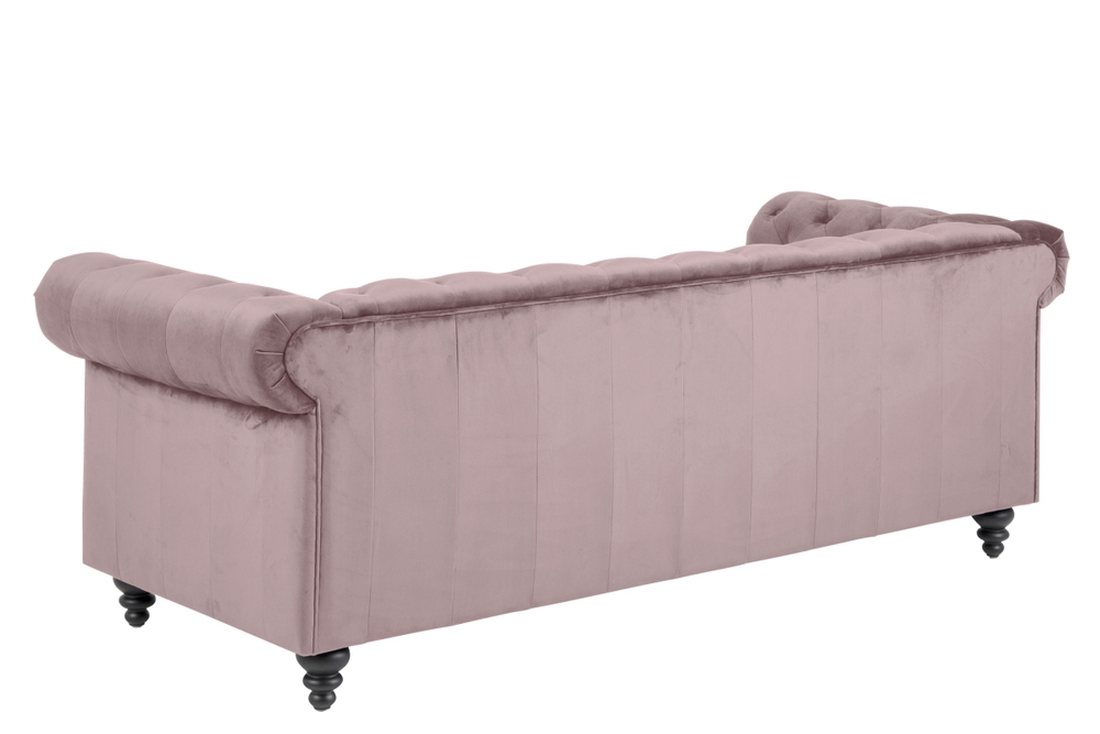 Luxusní sedačka Ninetta Chesterfield světle růžová 