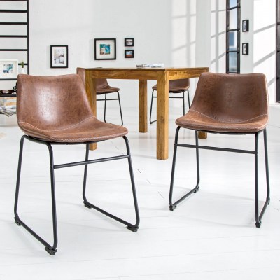 Dizajnová stolička Alba hnedá