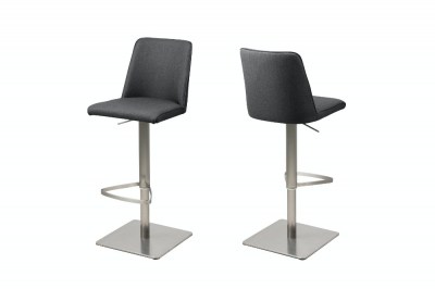 Designová barová židle Alasdair tmavě šedá