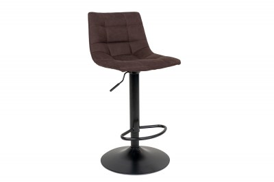 Designová barová židle Dominik tmavě hnědá