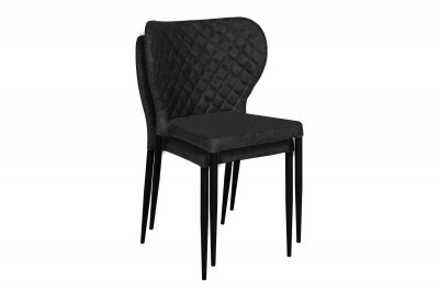 Designová jídelní židle Landers černá