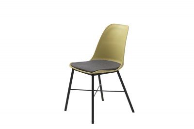 Designová židle Jeffery matná žlutá