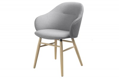 Designová židle Kalyani světle šedá