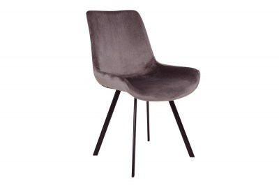 Designová židle Lanakila šedý samet