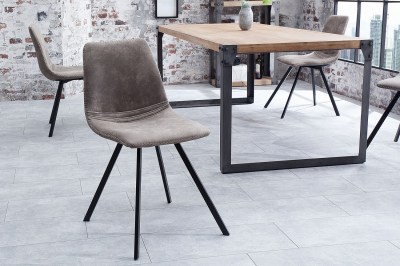 Designové židle Rotterdam Retro / šedo-hnědá